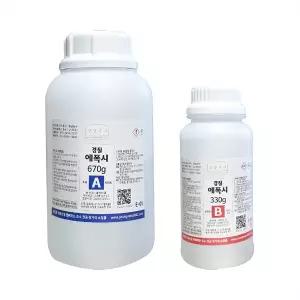 투명에폭시 1kg/EPOXY 레진 공예 수지/경질 연질 선택 영남상사