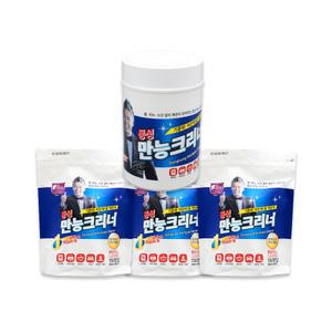 동성 만능크리너 150매세트_본품 1통+리필파우치 3개/만능물티슈/기름때 찌든때 제거/베이킹소다함유