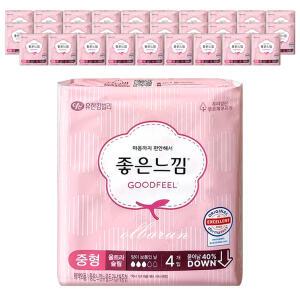 좋은느낌 오리지널 울트라 날개 중형 4매x30개 /자판기용 휴대용 여행용 생리대