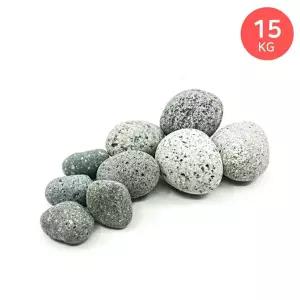 마이플랜트 에그스톤 15kg 대포장 화분 조경 어항 정원 장식돌 자갈