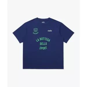 디아도라 Diadora 아카이브 프론트 그래픽 반팔 티셔츠 BLUE