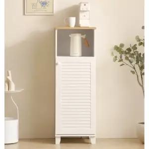 콤팩트 400폭 세로라인 공간맞춤 미니 수납장(40cm) 정리 우드 나무 엔틱