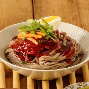 [아빠식당]매콤달콤새콤 찰진 감자 생메밀면 비빔막국수 200g 7세트