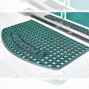 웰컴 프리미엄 현관매트 A형 50x80 반원 업소용 바닥현관발매트 현관발판 아
