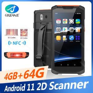 GZQIANJI 휴대용 러기드 PDA 1D 2D QR 바코드 리더 4G WiFi BT POS 터미널 데이터 수집기 NFC 2024 안드로