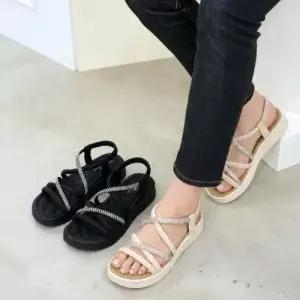 [제이시]제이시 4CM 신기편한 밴딩 볼넓은 스트랩 샌들 S191