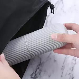 ( )스트라이프 칫솔케이스 그레이 휴대용칫솔케이스 휴대용칫솔보관함 칫솔보관함