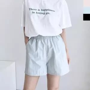 여성여름바지 가벼운 3부 1P 반바지 여자여름바지 팬츠 여름 바스락 여성 밴딩