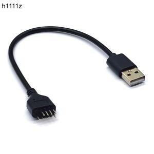 새로운 USB 커넥터 연장 케이블 USB2.0-9Pin 9 핀 남성-외부 A PC 메인 보드 내부 데이터