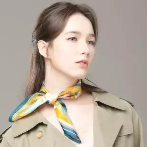 [룽스_62]핑크복돼지 실크쁘띠 스카프 스카프