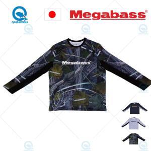 일본 Megabass 속건성 낚시 의류 게임 긴팔 빅 사이즈 리얼 카모 메쉬 시원한 로고 통기성