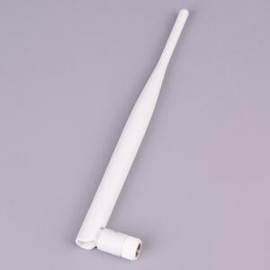 흰색 와이파이 안테나, 5dBi 공중 RP SMA 수 커넥터, 2.4g 2.4GHz, 1PC