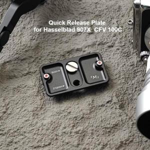 Hasselblad 907X CFV 100C 50C 카메라용 퀵 릴리스 플레이트, 안전 잠금 장치가 있는 비틀림 방지 보안 베