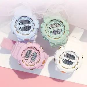 LED 남성 여성 방수 패션 컬러 디지털 전자 손목 시계 (W9B5826)