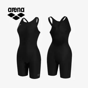 아레나 여성 수영복 일반 4부 반신 빅사이즈 아쿠아페이드 레이서백 A6SL1LD31