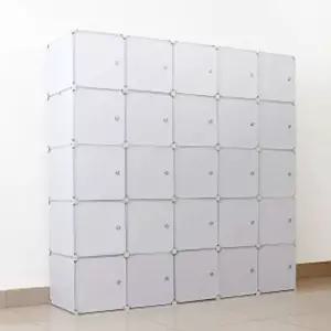 친절한탄씨 심플리 화이트 선반 옷장 183x183cm) DIY 옷수납장 진열장 의류수납장 의류수납함 옷수납장
