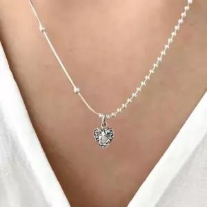 액세서리 Antique heart necklace (Silver925)