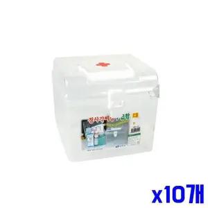 튼튼한 손잡이 비상 구급함 대 x10개 구급용품