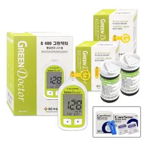 녹십자MS 그린닥터 혈당계+시험지100매+침100개+솜100매 검사지 혈당 당뇨 D