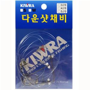 키우라 광어다운샷채비 단차조절 최고급훅 모노낚시