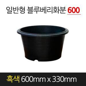 순희농장 고무 블루베리화분 일반형 흑색 600 x 330 원형 분갈이