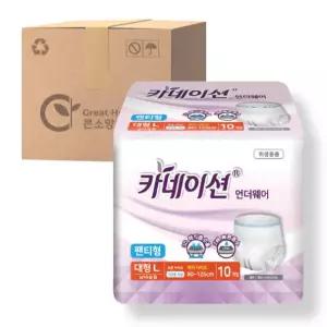 카네이션 언더웨어 팬티기저귀 대형 10개 8팩 리뉴얼상품 발송