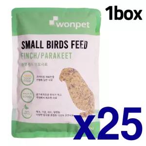 (1box) 원펫 잉꼬 및 핀치류 소형 새모이 700g x25개/호금조 금화조 십자매 카나리아