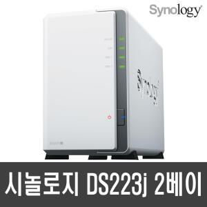 시놀로지 DS223j NAS 2베이 2TB(2TB x 1) WD REDPLUS NASHDD +공식파트너+