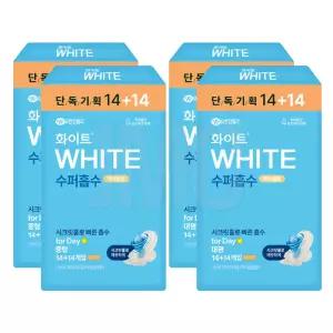 화이트 수퍼흡수 맥시슬림 대형 14+14개입, 중형 14+14개입_2세트 총4팩