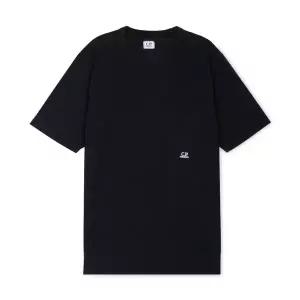 [CP컴퍼니] 남성 로고 블랙 반팔티 16CMTS086A 005431G 999