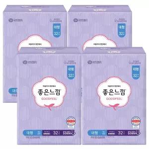 좋은느낌 오리지날 맥시슬림 날개 대형 32p x4개