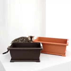 베란다 플라스틱 화분 채소밭 2호 60x39cm심플화분 플라스틱화분 네모화분 모