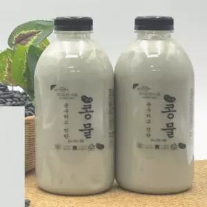[로지프로] 하루한잔 진한 국산 서리태 콩물 1000ML 2개입 국산콩물 콩국물 진한서리태콩물