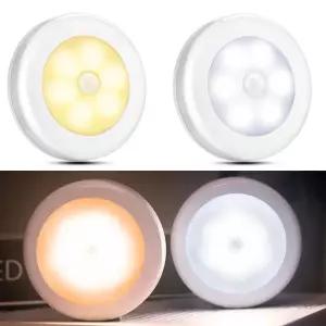 현관 센서등 LED 무선 직부등 건전지 스마트 센스등 원형 조명 화장실 계단 복도 베란다