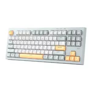 지클릭커 OFFICEPRO WK50 사일런스 M RGB 무소음 방수 무선 블루투스 87 Navy Blue
