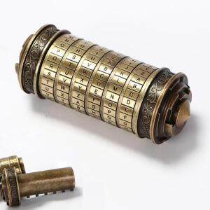 Cryptex 다빈치 코드 퍼즐 상자 돈 반지에 대한 숨겨진 구획 보석 크리 에이 티브 로맨틱 생일 선물