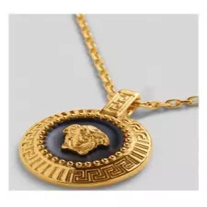 Versace  골드 체인 오닉스 메두사 목걸이 DG17487 DJMS
