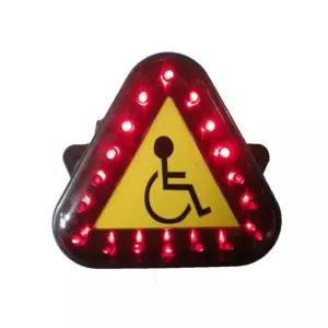 LED 안전 전동휠체어용 삼각등 후미등 건전지타입