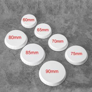 호텔 카페 레스토랑에 대 한 100PCs 일회용 유리 컵 종이 뚜껑 마시는 커피 차 커버