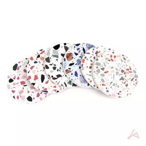 세라믹 찻잔 커피잔 티 종이컵코스터 지름 10.2cm 1p 컵받침소품 티코스터