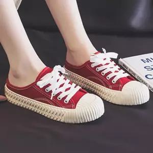 여성 4컬러 데일리  슬리퍼 캔버스 스니커즈 D8037 (31617904)