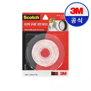 3M 스카치 강력 폼 양면 테이프 5140 VHB 18mm x 4m 스트롱4X