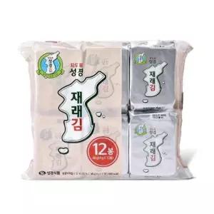 [성경김본사] 지도표성경김 재래 식탁김 4g 12봉 x 4개 (총 48봉)