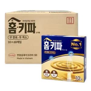 홈키파 모기향 10P x60개 1박스 모기살충제 모기퇴치 홈매트