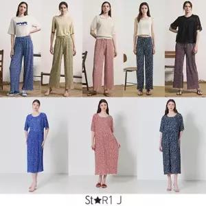 스타일제이 플라워 플리츠 원피스 3종 + 플라워 플리츠 팬츠 5종