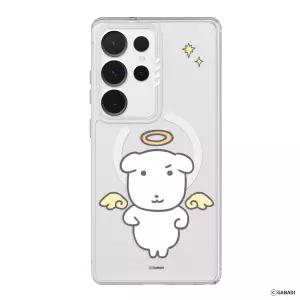 가나디 갤럭시 S24 울트라 크리스탈 컬러 천사와 악마 디자인 맥세이프 투명 범퍼 플러스 케이스