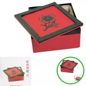 MF08 한지공예 민사각함 만들기 키트 DIY 전통문양 수납함 10CM 한지로만들기 문화체험재료 한지공예품