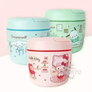 산리오 스텐 핸들형 2단 보온 보냉 도시락 970ml