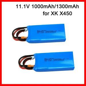 XK X450 FPV RC 드론용 리포 배터리, 예비 부품, 3S 충전식 XT30 플러그, 11.1v, 1000mAh,