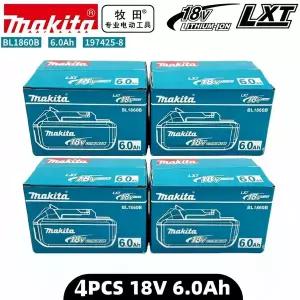 마끼다배터리 호환 .100% 마키타 배터리 18V 6.0Ah 충전식 BL1830BL1840BL1850BL1860B 대체 전동 공구